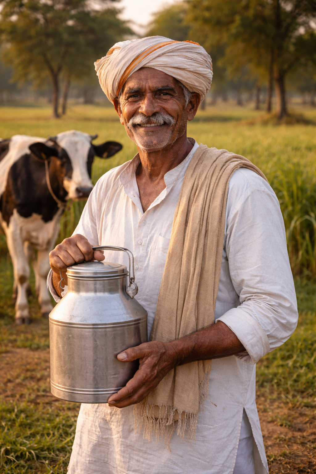 Detailed view of golden rice grains